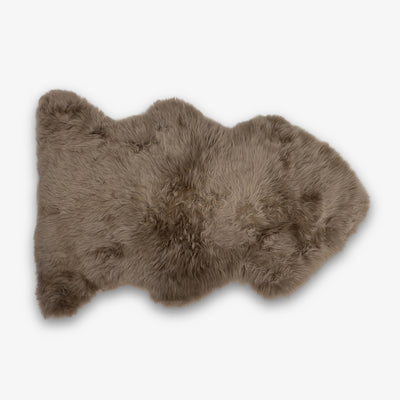 Taupe Sheepskin Rug 105cm