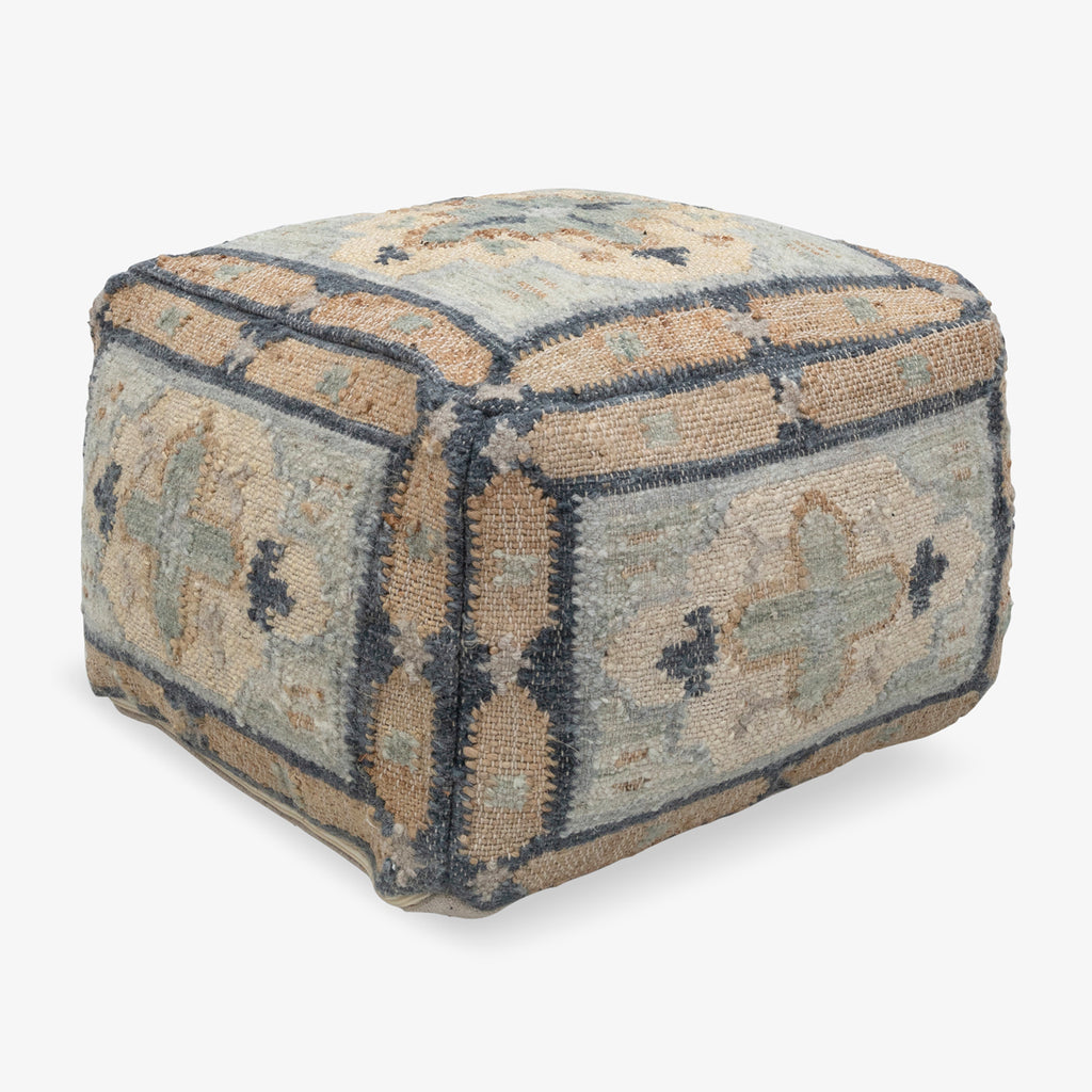 Aztec Footstool Teal