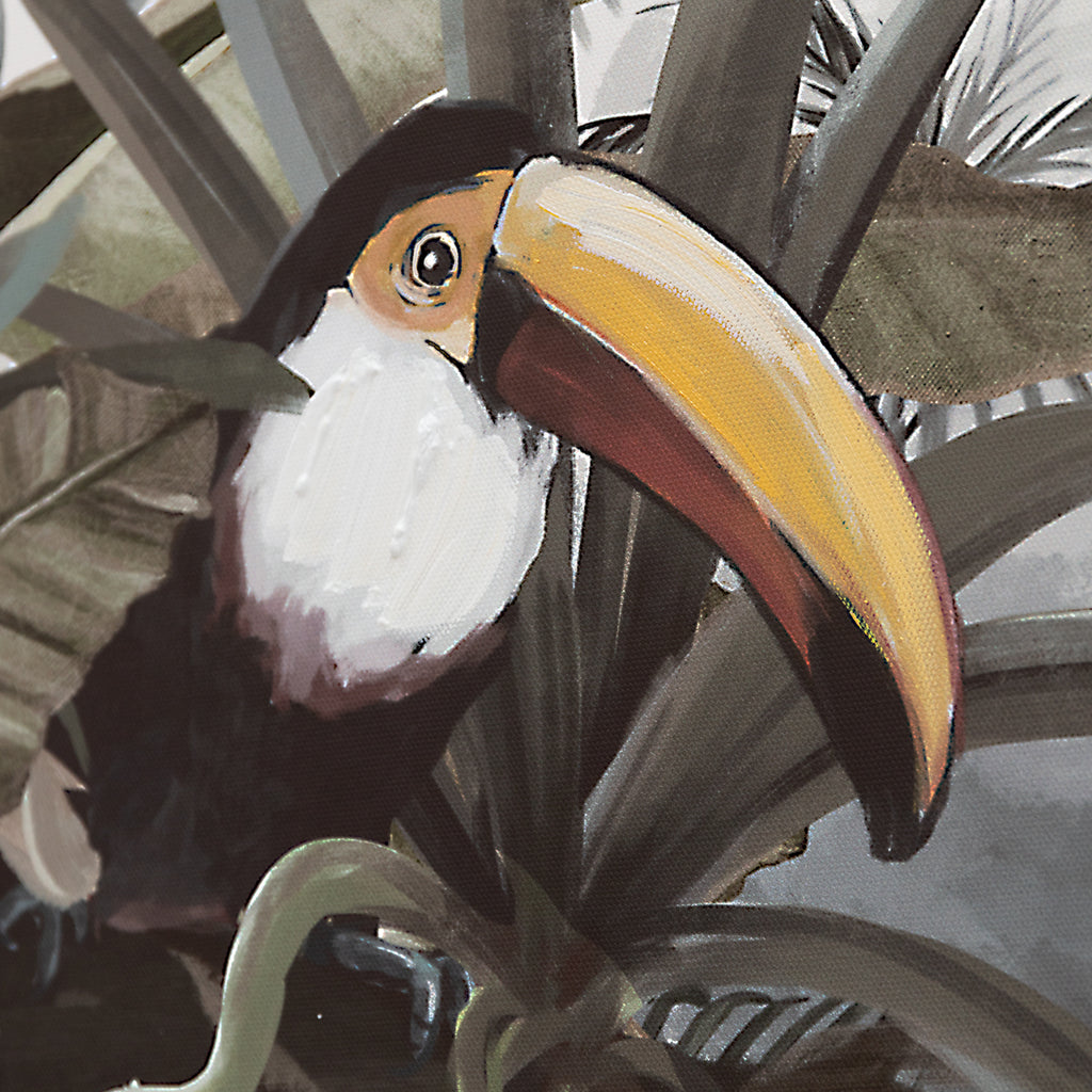 Toucans In Jungle Print Detail