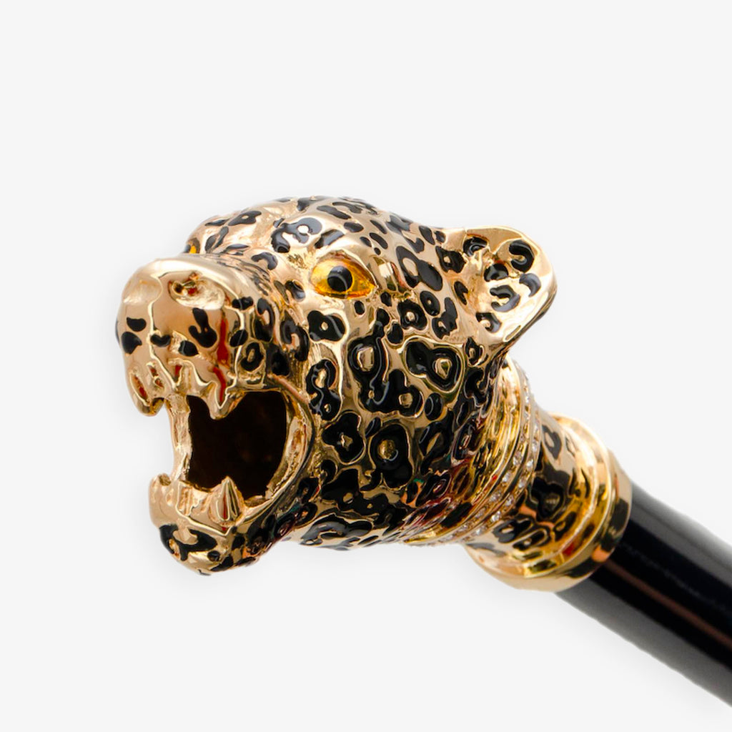 Umbrella Pink With Leopard Print Handle