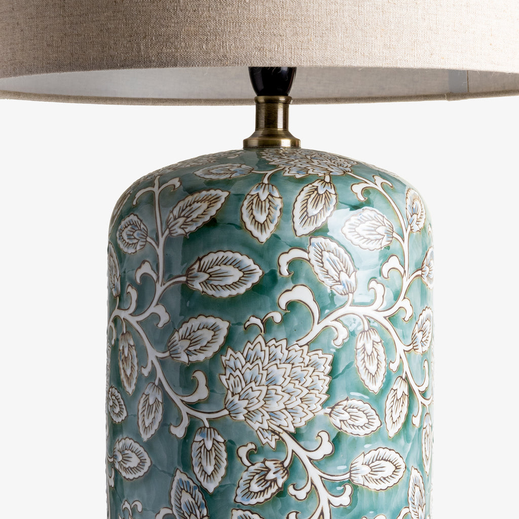 Ceramic Lamp Teal