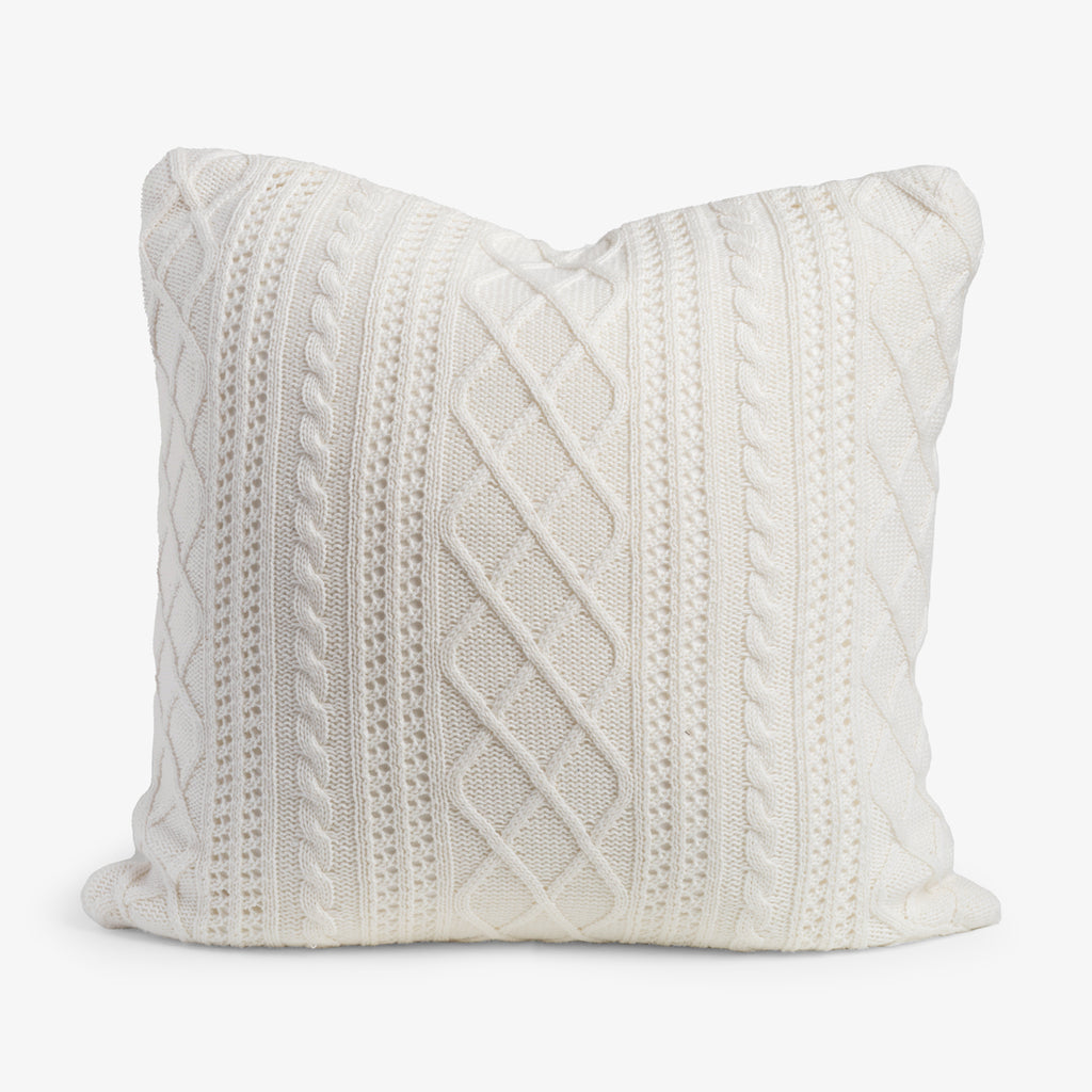 Verbier Cable Knit Cushion Cover