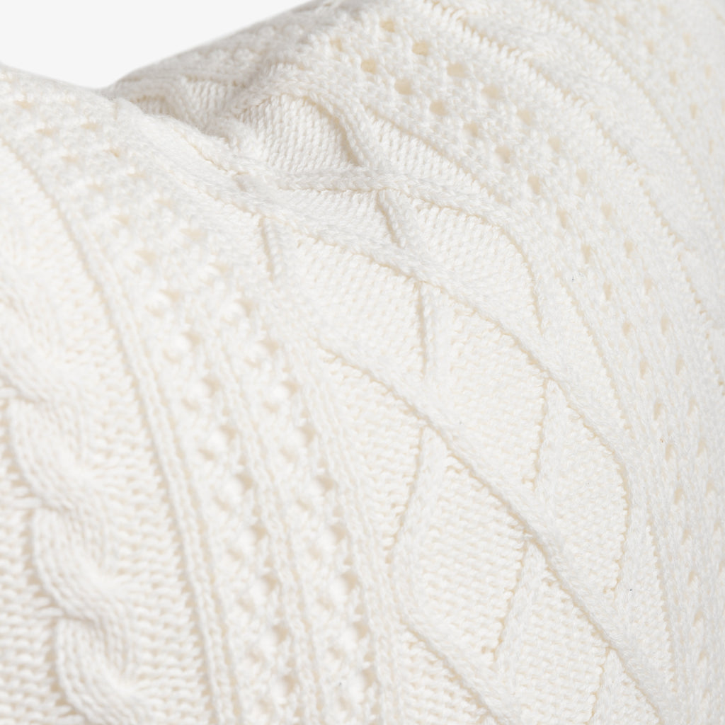 Verbier Cable Knit Cushion Cover