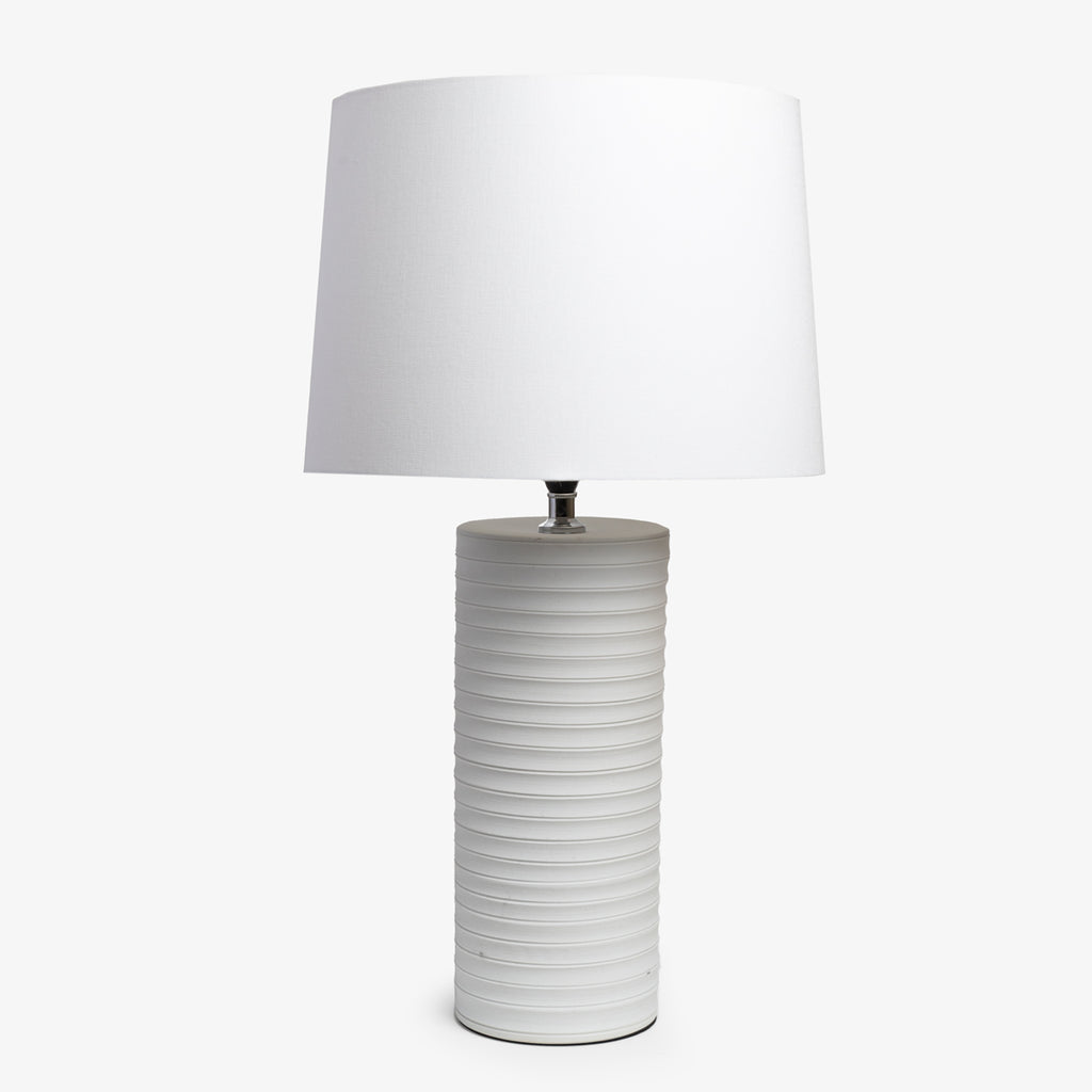 Conical Lamp Base White