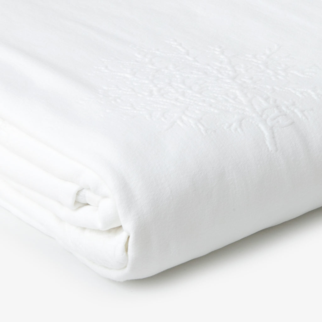 Coral Bedspread White