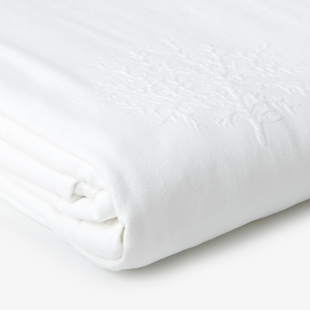 White Coral Bed Spread Detail