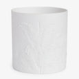 Les Palmier Bisque Candle Refill Holder White Front
