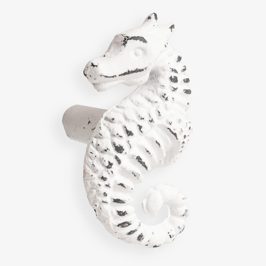 Seahorse Drawer Knob White