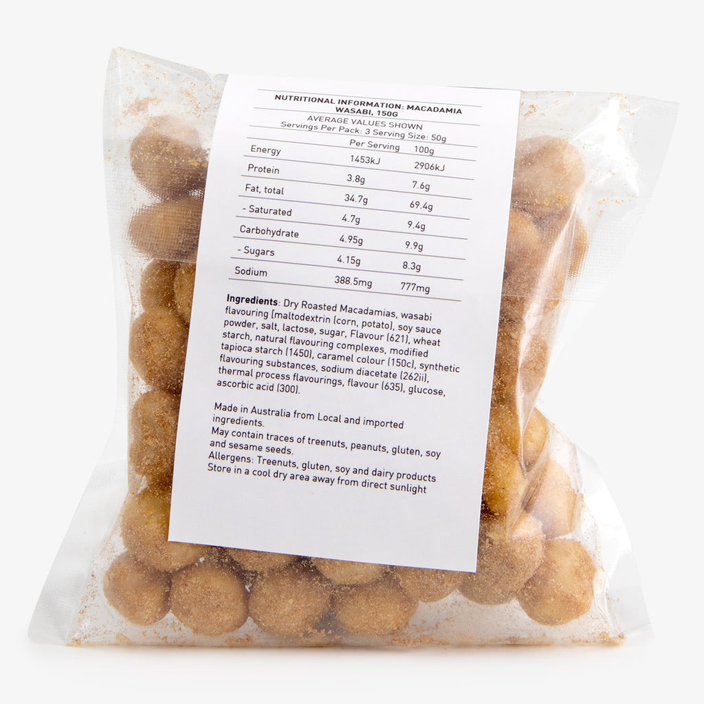 Alfresco Emporium Wasabi Macadamia Nuts 150g