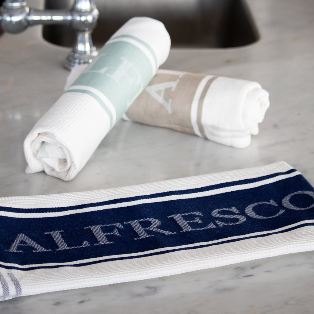 Alfresco Emporium Tea Towel Navy