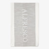 Alfresco Tea Towel Slub Beige Folded