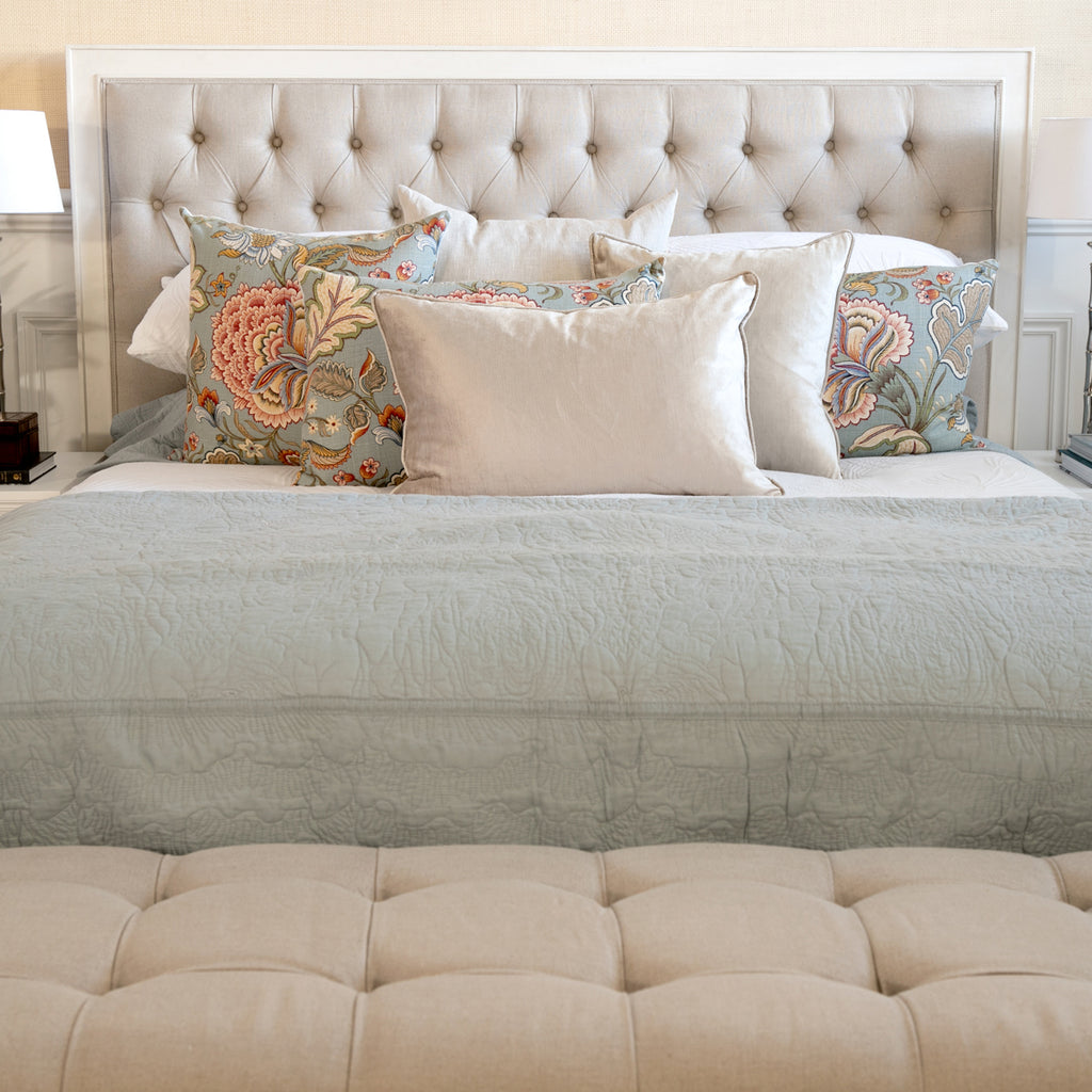 Hudson Florida Bedhead Linen & White