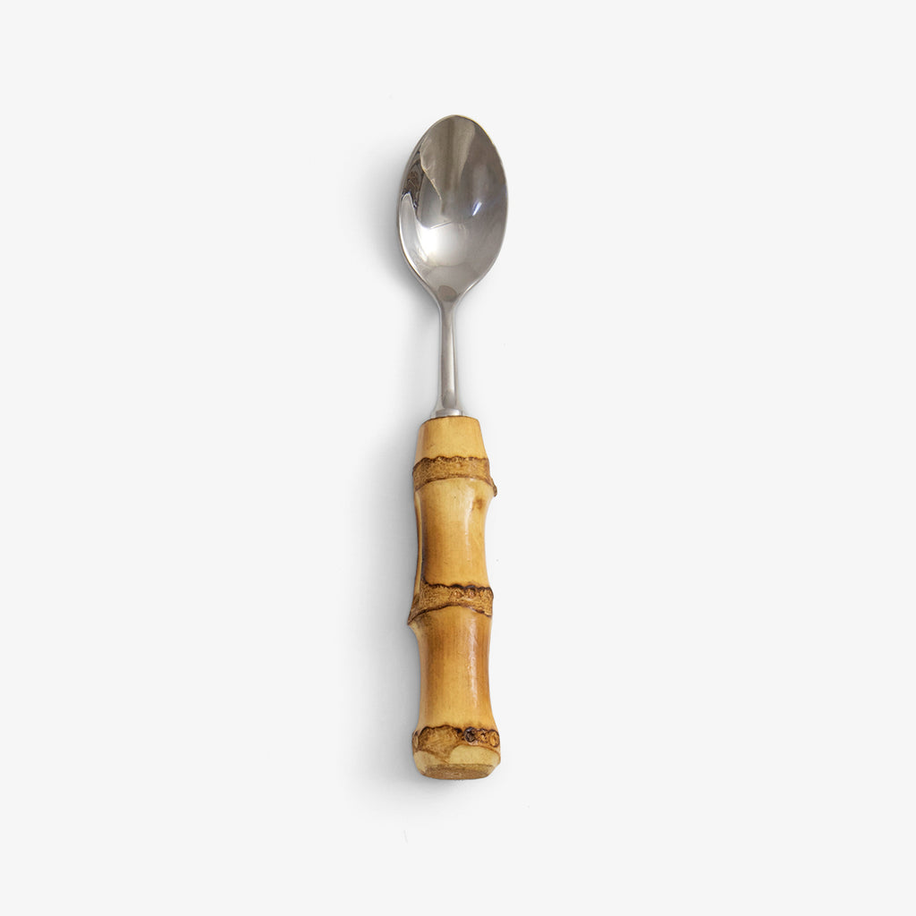 Bamboo Cutlery Coffee Spoon Silver