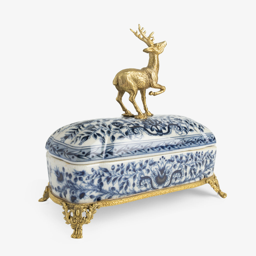 Barclay Rectangular Box With Deer