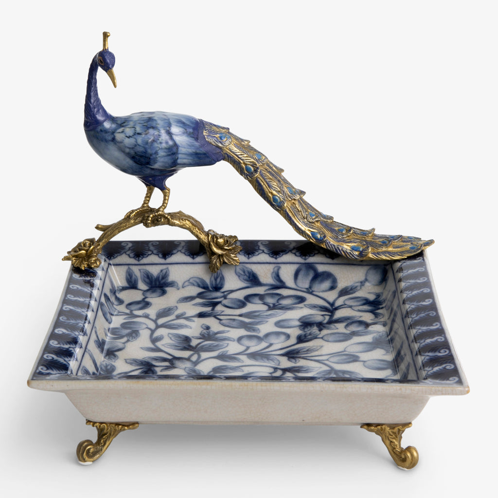 Barclay Square Peacock Plate 22cm
