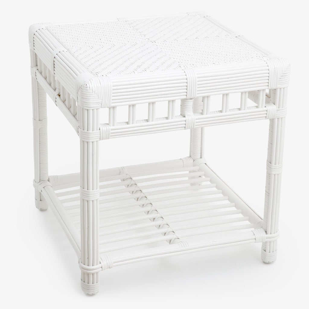 Bermuda Outdoor Side Table White