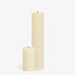 Classic Ivory Lux Flameless Candles 5cm Wide Grouped