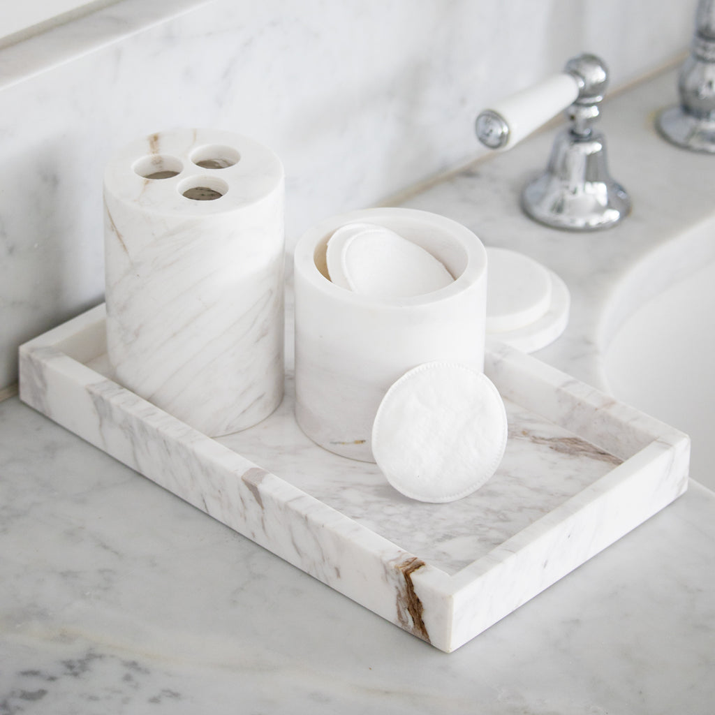 Como Marble Tooth Brush Holder