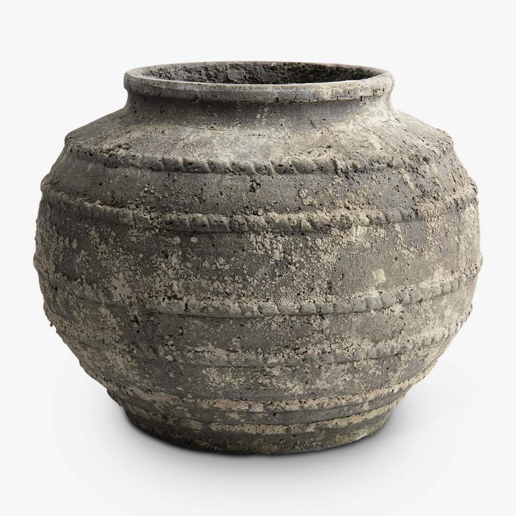Corfu Wide Pot Grey 28.5cm