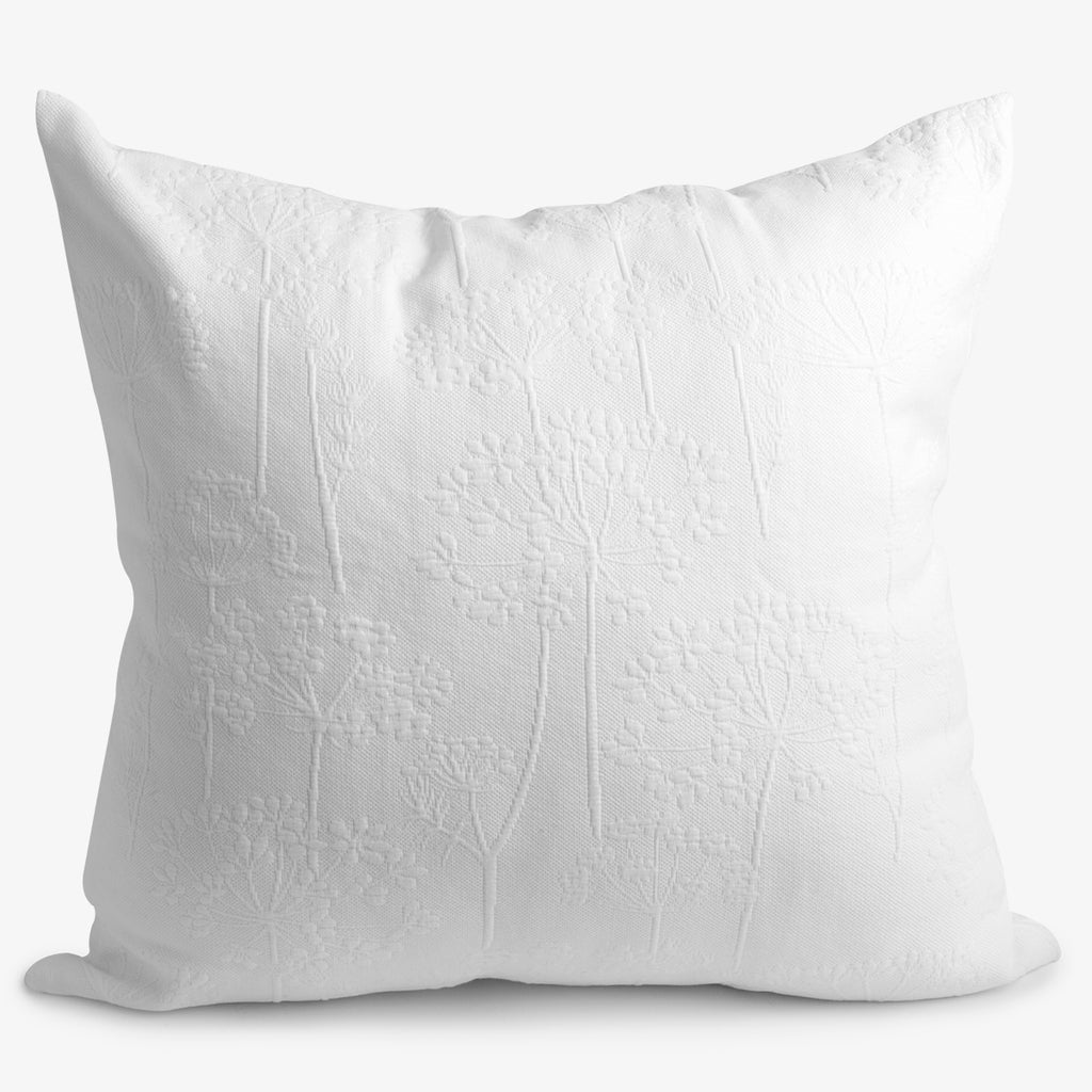 Dandelion Euro Pillowcase Cover White