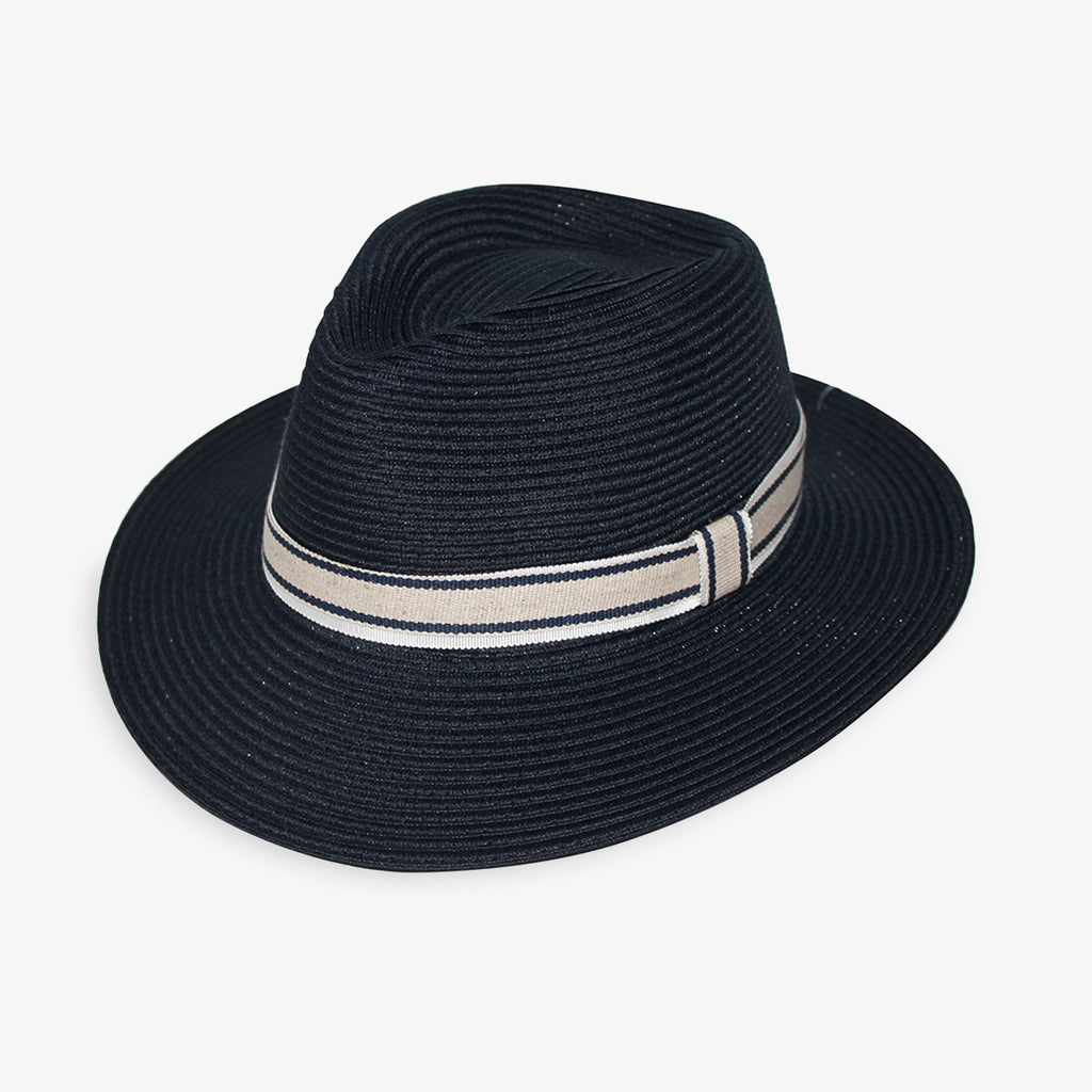 Deborah Hutton Fedora Hat Huntingdale Navy Front