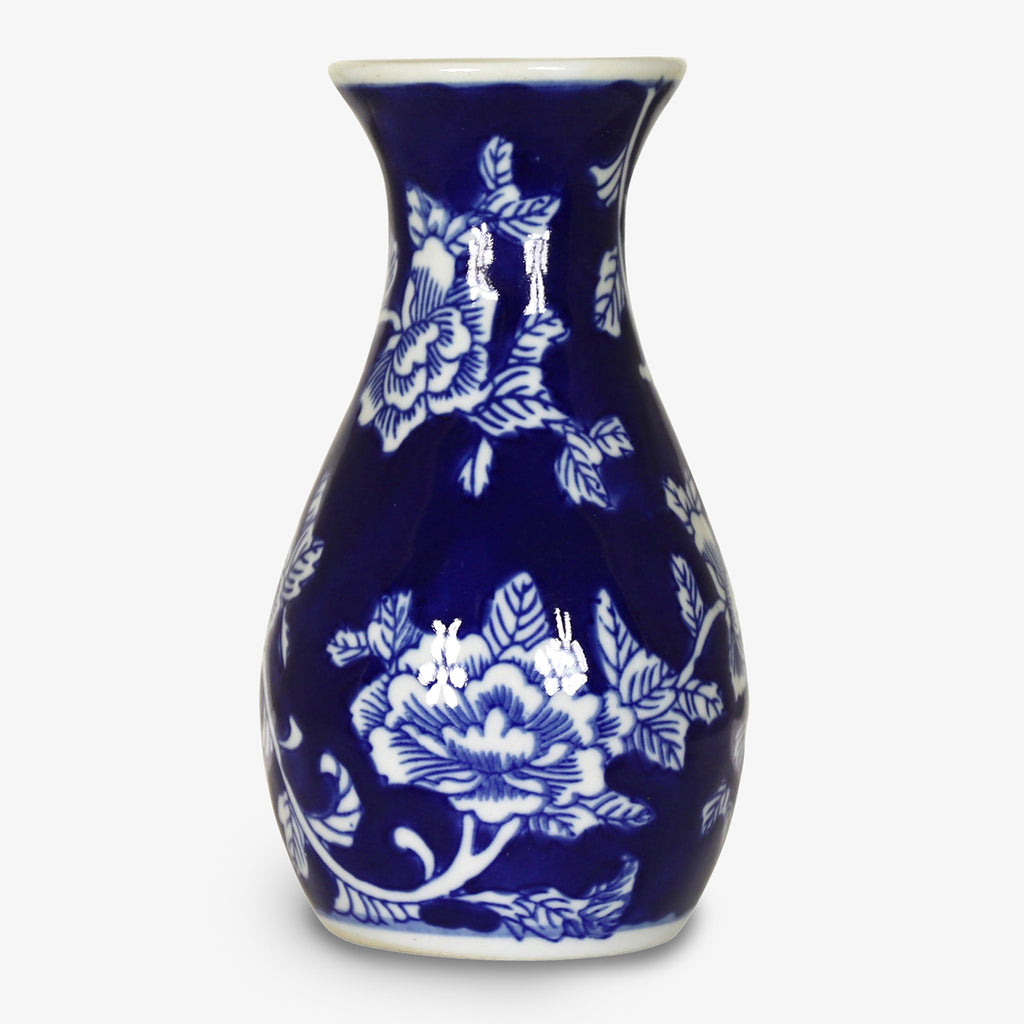 Dynasty Blue Flower Vase 16cm