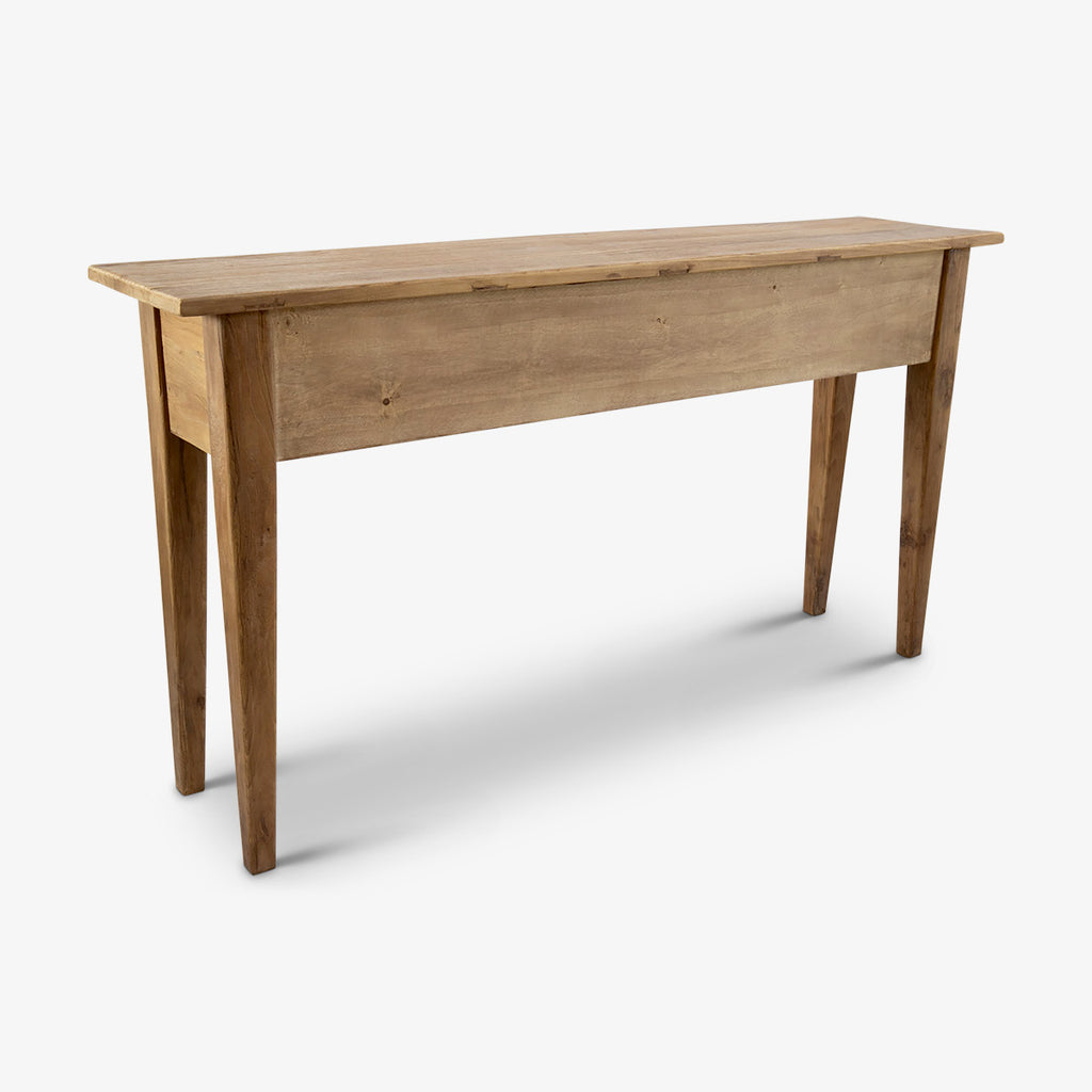 Elm Louvre Two Drawer Console