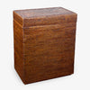 Rattan EMB Laundry Chest Brown Front
