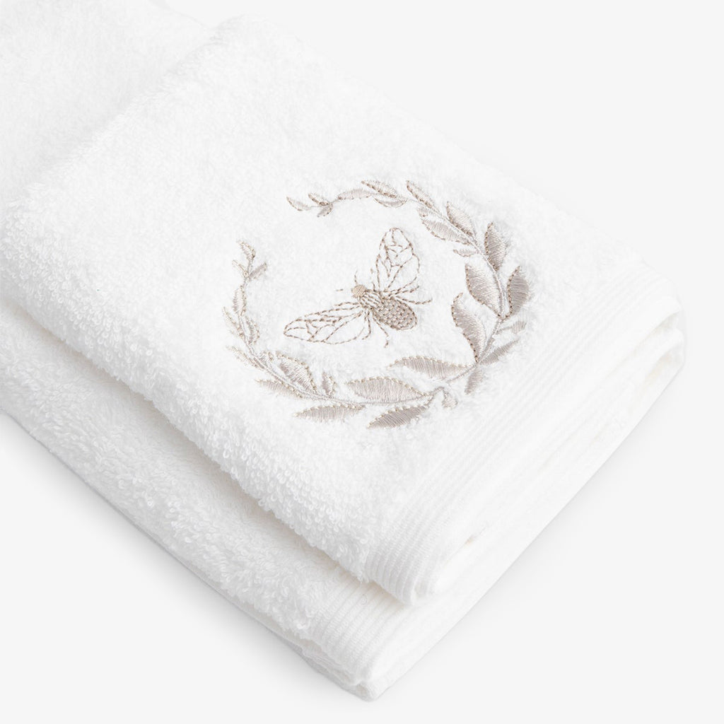 Embroidered Towels Bee