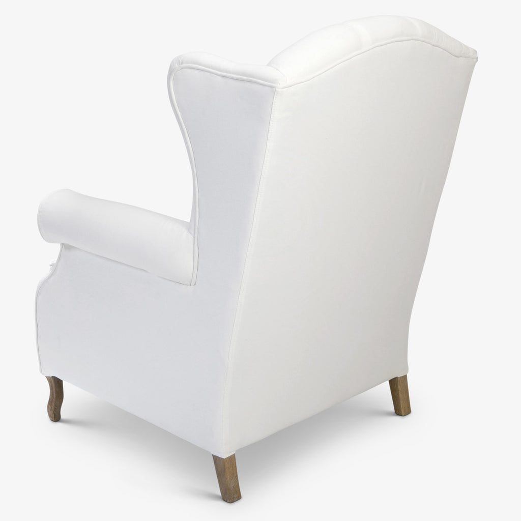 Emerson Wingback Chair White