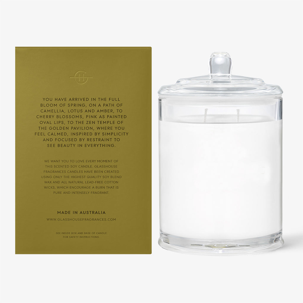 Glasshouse Candle Kyoto In Bloom (Camellia & Lotus)