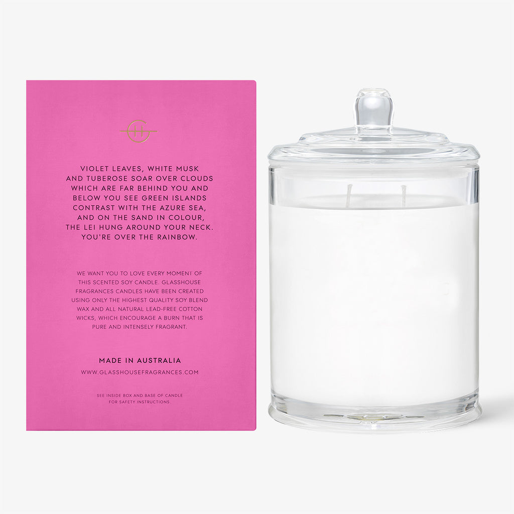 Glasshouse Candle Over The Rainbow (Violet Leaves & White Musk)