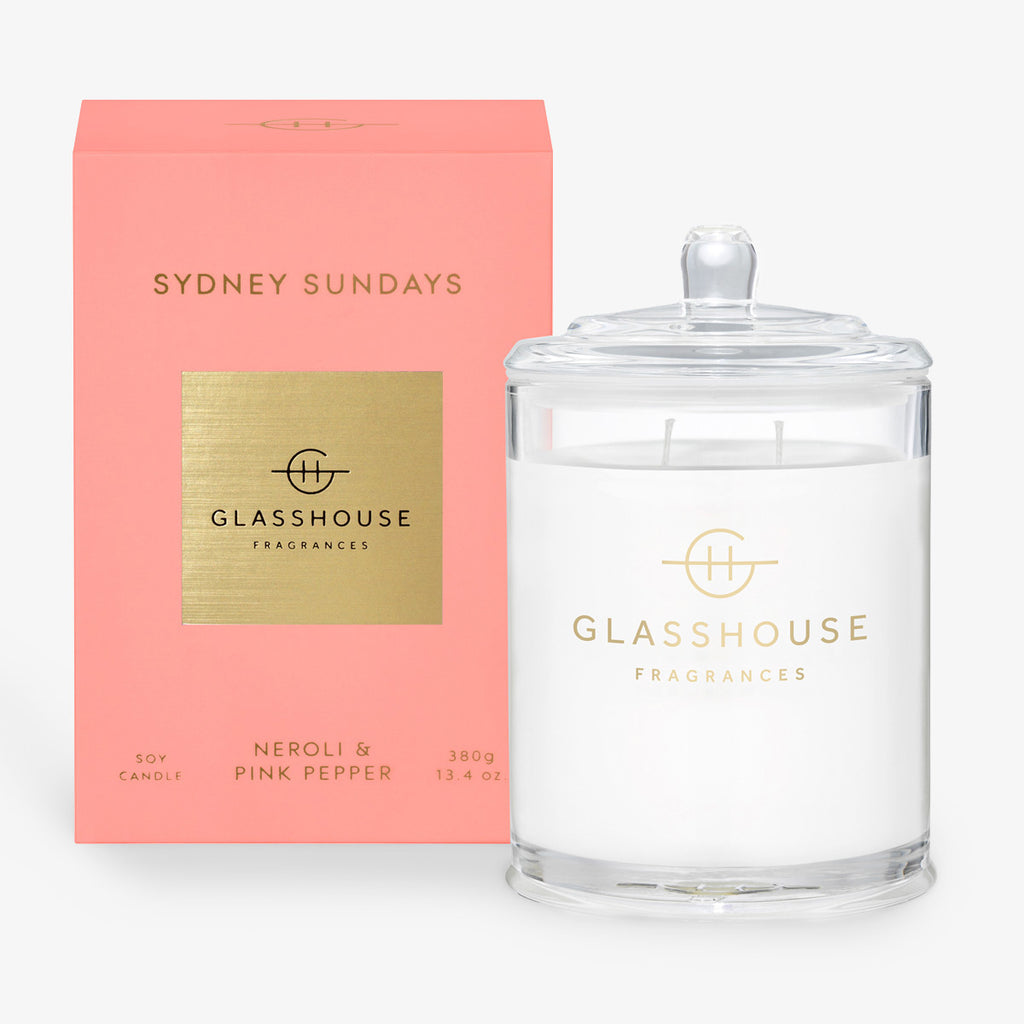 Glasshouse Candle Sydney Sundays (Neroli & Pink Pepper)