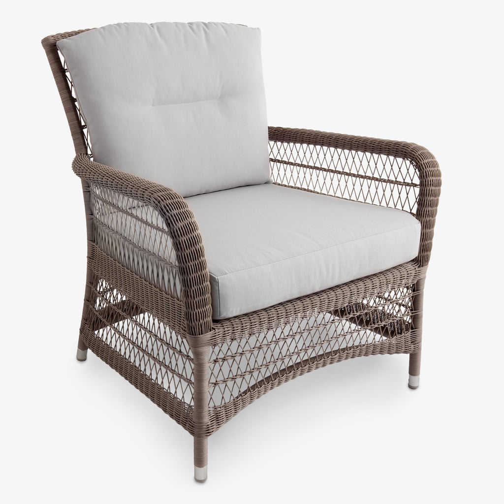 Hampton Outdoor Armchair Natural With Linen