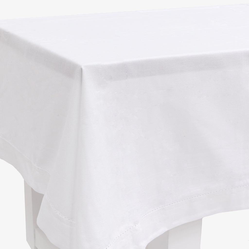 Hemstitched Tablecloths White
