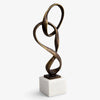 Hoop Sculpture Bronze Finish 47cm Front