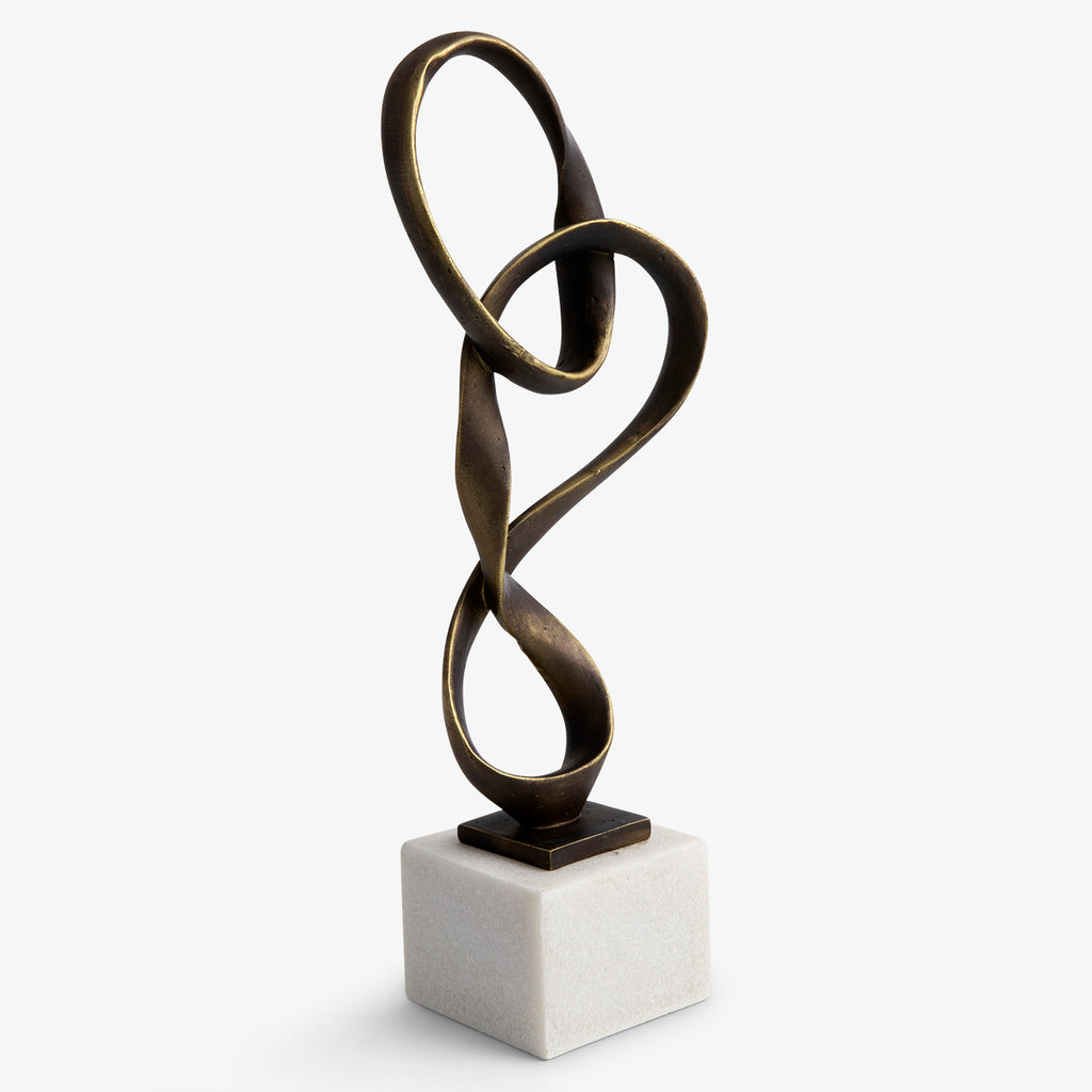 Hoop Sculpture Bronze Finish 47cm