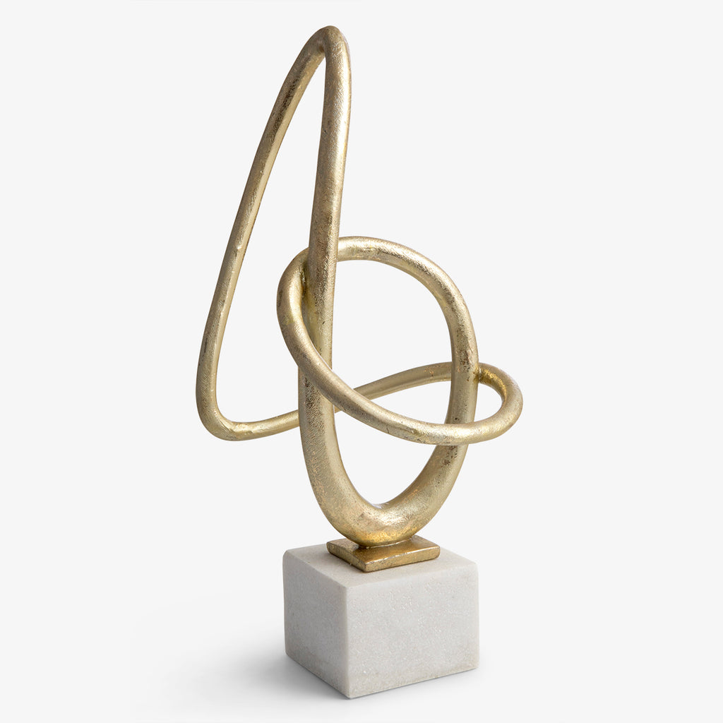 Hoop Sculpture Gold Finish 47cm