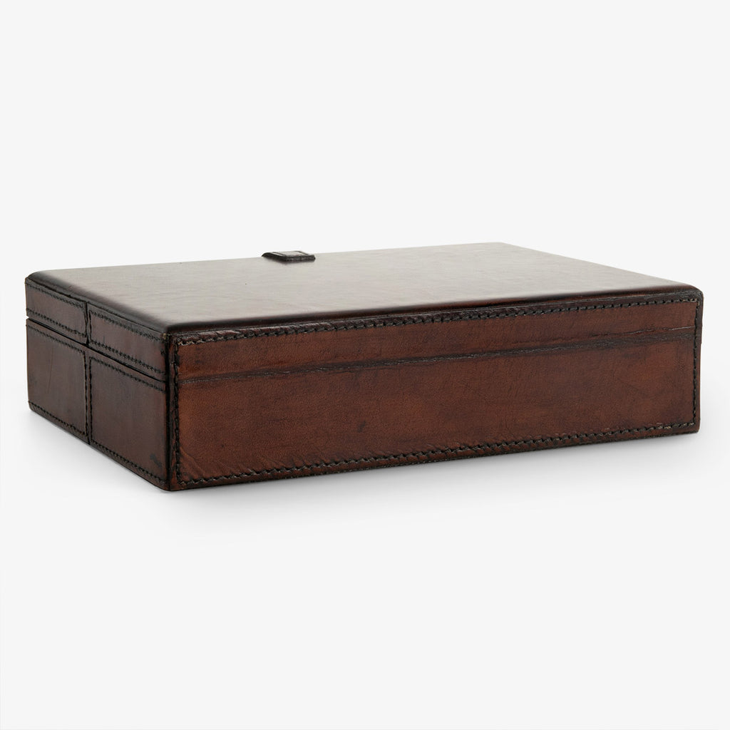 Leather Jewellery Box 25.5cm Back