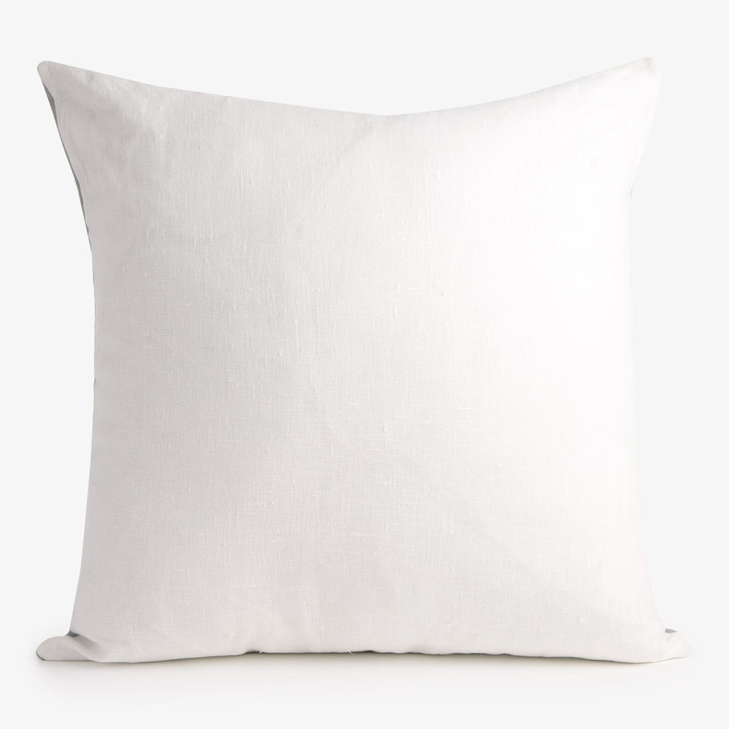 Light Grey Velvet With Off White Back Cushion Cover