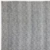 Light Smoke Grey Diamond Pattern Indoor Outdoor Rug