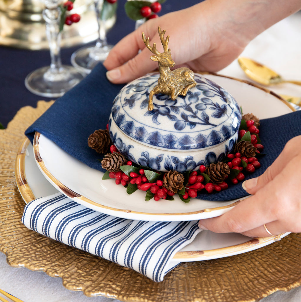 Lotus Leaf Sunburst Charger Plate Placemat Round Gold Alfresco Emporium