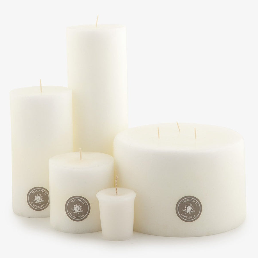 Pillar Candles Magnolia & Gardenia Styled One