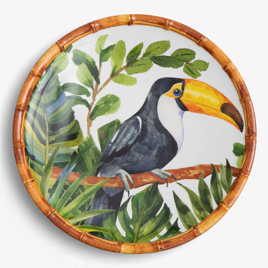 Melamine Jungle Plate 23cm Toucan