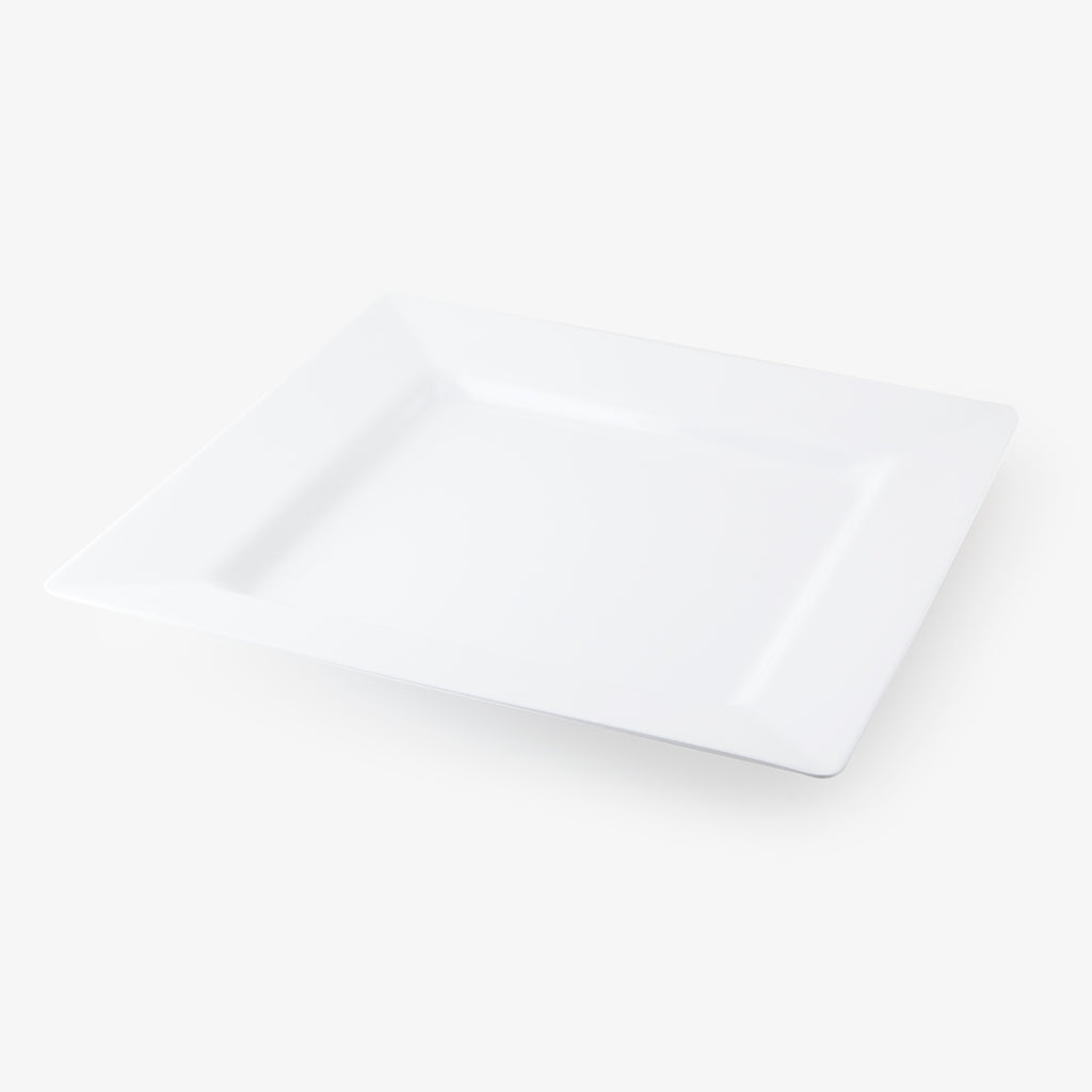 Melamine Platter Square White 40cm