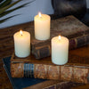 Mini Pillar Candle Ivory 5cm Styled