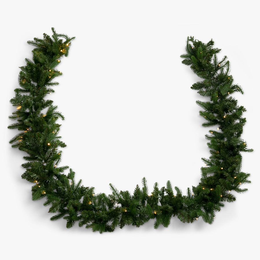 Slim Vermont Pre-Lit Garland 270cm 270cm Lit