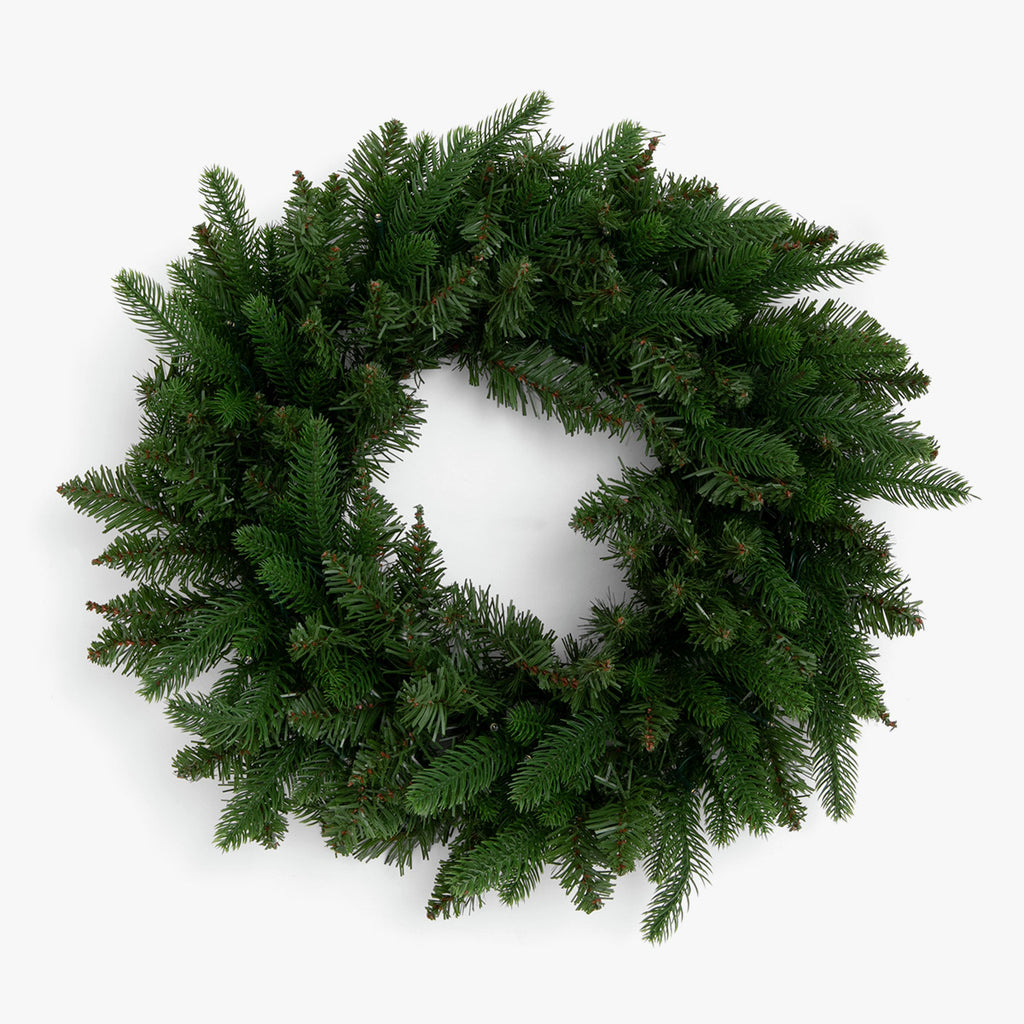 Slim Vermont Pre-Lit Wreaths Lights Off