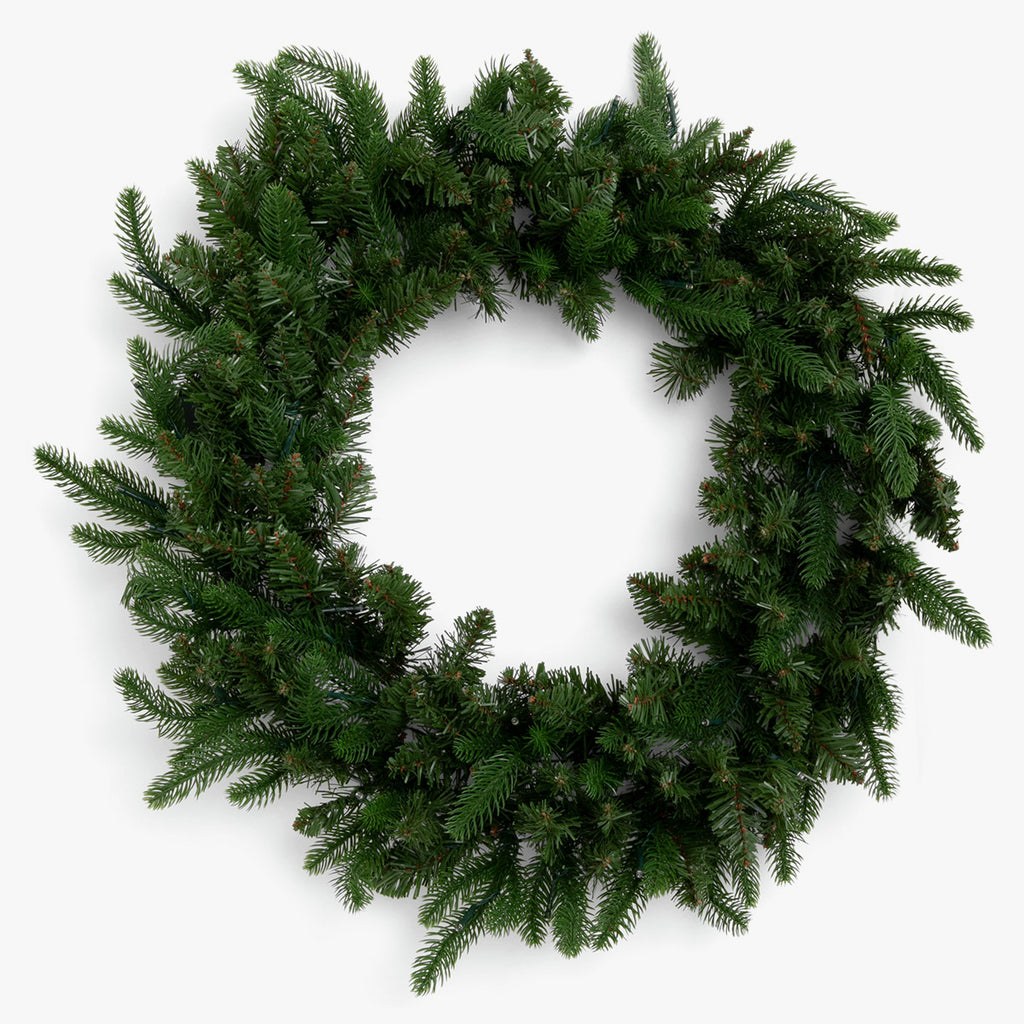 Slim Vermont Pre-Lit Wreaths Large Lights Off