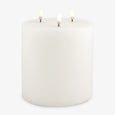 Nordic White Lux Flameless Candle 15 x 15cm